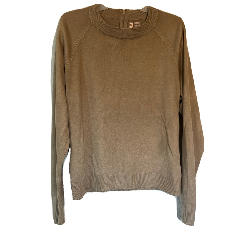 womens pullover sweater size XL tan soft by design BO